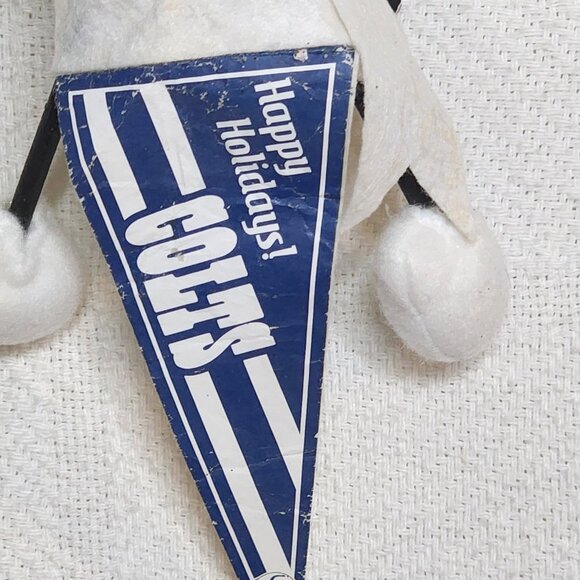 NFL Licensed Snowman Pennant Indianapolis Colts Happy Holiday Light Up Ornament - Picture 4 of 16